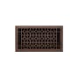 Signature Hardware Appert Steel Floor Register - 6" x 12" (7-1/4" x 13-3/8" Overall) Oil Rubbed Bronze