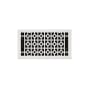 Signature Hardware Appert Steel Floor Register - 6" x 12" (7-1/4" x 13-3/8" Overall) White