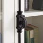 Signature Hardware Mini Beaded 27 Inch Tall Iron Cremone Bolt Cabinet Latch Black Powder Coat