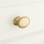 Signature Hardware Rennes Oval Cabinet Knob Satin Brass
