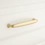 Signature Hardware Dinan 6 Inch Center to Center Handle Cabinet Pull Satin Brass