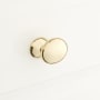 Signature Hardware Rennes Oval Cabinet Knob Polished Brass