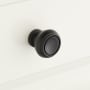 Signature Hardware Cipullo 1-1/4 Inch Diameter Mushroom Cabinet Knob Black Powder Coat
