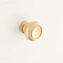 Signature Hardware Cipullo 1-1/4 Inch Diameter Mushroom Cabinet Knob Polished Brass