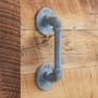 Signature Hardware Gibson 10 Inch Tall Iron Sliding Barn Door Handle Pull Blue Patina