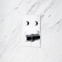 Signature Hardware Hollyn Simple Select Thermostatic Valve Trim with Integrated Diverter - Rough-In Valve Included Chrome