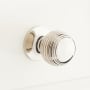 Signature Hardware Garneau 1 Inch Diameter Round Cabinet Knob Polished Nickel
