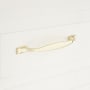 Signature Hardware Kemling 6-3/8 Inch Center to Center Handle Cabinet Pull Polished Brass
