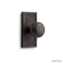 Signature Hardware Traeger Solid Brass Single Dummy Door Knob Dark Bronze