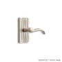 Signature Hardware Shima Right Hand Solid Brass Single Dummy Door Lever Brushed Nickel