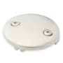 Signature Hardware Bathtub Overflow Cover Plate with Two Screws Brushed Nickel