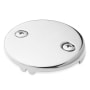 Signature Hardware Bathtub Overflow Cover Plate with Two Screws Chrome