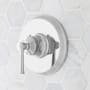 Signature Hardware Beasley Thermostatic Valve Trim - 3/4" Rough-In Valve Included Chrome