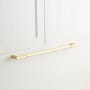 Signature Hardware 18" Lunata Solid Brass Appliance Pull Satin Brass