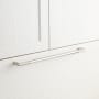 Signature Hardware 18" Lunata Solid Brass Appliance Pull Brushed Nickel