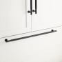 Signature Hardware 24" Evinger Knurled Brass Appliance Pull Matte Black