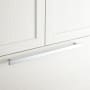 Signature Hardware 18" Covello Solid Brass Appliance Pull Brushed Chrome
