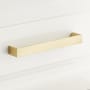 Signature Hardware 3" Grohl Hammered Brass Cabinet Pull Satin Brass