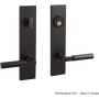 Signature Hardware Tolland Solid Brass Keyed Entry Door Knob Set with 2-3/4" Backset Matte Black
