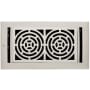 Signature Hardware Burrel Brass Wall Register - 6" x 10" Brushed Nickel / Polished Nickel