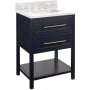 Midnight Navy Blue / Carrara Marble