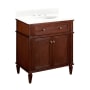 Antique Brown / Feathered White
