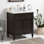 Charcoal Black / Carrara Marble