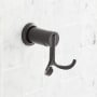 Signature Hardware Mendi Single Robe Hook Black