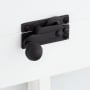 Signature Hardware Victorian Brass Sash Lock - No Pin Locking Matte Black