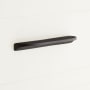 Signature Hardware Lemos 3 and 4 Inch Center to Center Finger Cabinet Pull Satin Black