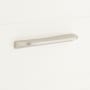 Signature Hardware Lemos 3 and 4 Inch Center to Center Finger Cabinet Pull Satin Nickel