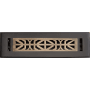 Signature Hardware Stritzel 11-1/4" x 3-1/2" Floors Black / Antique Brass