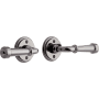 Signature Hardware Esmond Right Handed Solid Brass Dummy Door Lever Set Black Nickel