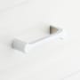 Signature Hardware Stacia 4-1/8 Inch Center to Center Handle Cabinet Pull Polished Chrome