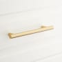 Signature Hardware Avignon 3-3/4 Inch Center to Center Bar Cabinet Pull Satin Brass