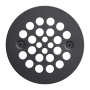 Signature Hardware 4-1/4" Round Shower Drain Strainer Matte Black