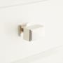 Signature Hardware Dallin 1-1/8 Inch Diameter Rectangular Cabinet Knob Polished Nickel