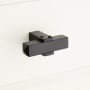 Signature Hardware Hovland 2-1/2 Inch Diameter Rectangular Cabinet Knob Satin Black