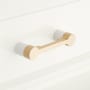 Signature Hardware Sayler 3 Inch Center to Center Handle Cabinet Pull Brushed Brass