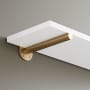 Signature Hardware Wellston 8-3/8" Brass Shelf Bracket Satin Brass