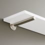 Signature Hardware Wellston 8-3/8" Brass Shelf Bracket Polished Nickel