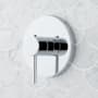 Signature Hardware Lexia Thermostatic Valve Trim - 1/2" Rough-In Valve Included Chrome