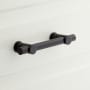 Signature Hardware Clanora 3-3/4 Inch Center to Center Bar Cabinet Pull Black / Matte Black