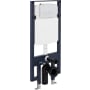 Signature Hardware 1.1 / 1.6 GPF Dual Flush Toilet Tank Only with Actuator Plate Flush Matte Chrome
