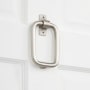 Signature Hardware 5-7/8" X 3-1/2" Brass Door Knocker Satin Nickel