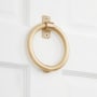 Signature Hardware 5-5/8" X 4-7/8" Brass Door Knocker Satin Brass