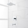 Signature Hardware Hibiscus Pressure Balanced Shower System with Shower Head, Tub Spout, Shower Arm, and Valve Trim Chrome