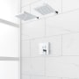 Signature Hardware Hibiscus Simple Select Pressure Balanced Shower System with Dual Rainfall Shower Heads, Shower Arm, and Valve Trim - Rough-In Valve Included Chrome