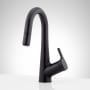 Signature Hardware Marcrest 1.2 GPM Single Hole Pull-Down Bathroom Faucet Matte Black