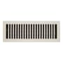 Signature Hardware 4" x 10" Brass Floor or Wall Register Brushed Nickel